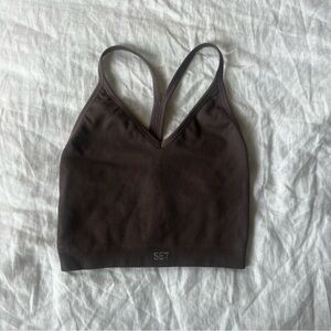 Set Active Ribbed V Bra Tank